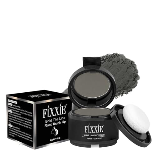Hairline Powder, Grey Root Touch Up, Instant Hair Loss Concealer for Thinning Hair, Windproof & Sweatproof Hair Root Cover Up Powder with Mirror and Puff