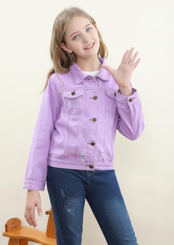 Cromoncent 2 Pieces Kids Classic Denim Jacket for Boys Girls2