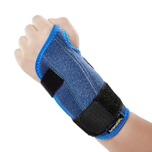 BraceUP Kinder Handgelenkbandage Blau Links