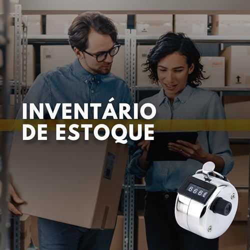 Contador Manual Numérico Estatístico 4 Dígitos Analógico Entrada Controle Pessoas Bares Restaurantes