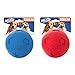 Nerf Dog Soccer Ball Dog Toy with Interactive Squeaker, Lightweight, Durable and Water Resistant, 2.5 Inches, For Medium/Large Breeds, Two Pack, Blue and Red
