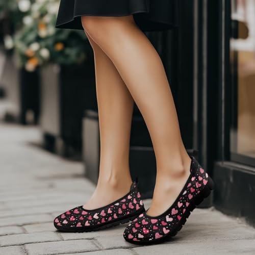 Image of Walking Shoes Women Breathe Mesh Slip On Sneakers Women Comfortable Lightweight