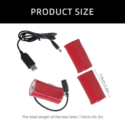 Cable de alimentación USB 5V para sustituir 3 pilas LR20 D miniatura 5