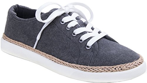 Vionic Women's Sunny Hattie Lace-up Sneaker - Ladies Sneakers Concealed Orthotic Arch Support Black 8.5 M US