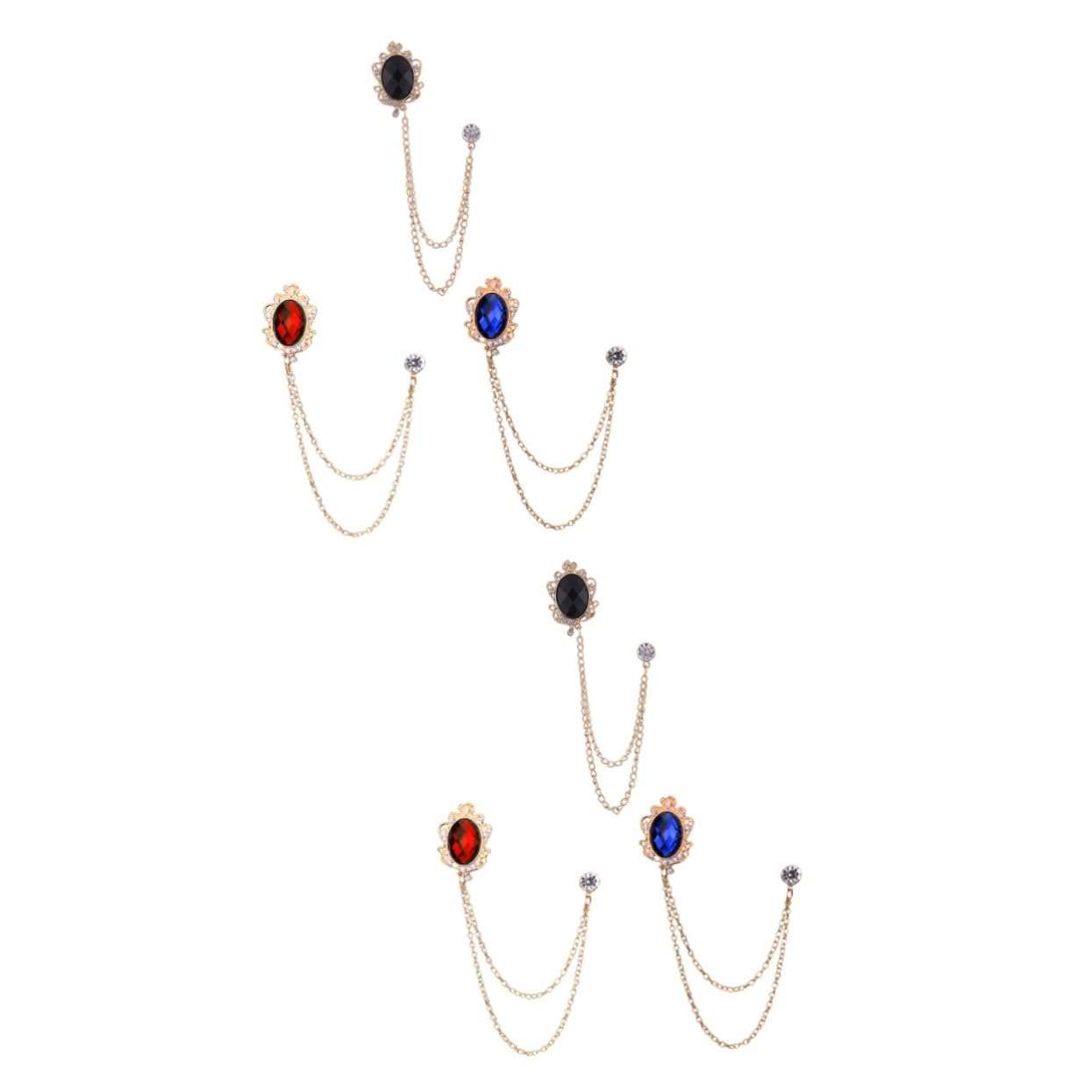 Cadenas de cuello estilo broche de borla para transformar trajes soso 8