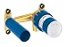 Produktbild GROHE Joystick - Unterputz- Einbaukörper (für 2-Loch Waschtischarmatur, Wandeinbau, mit Dichtmanschette), 23429000
