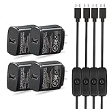 Raspberry Pi 3 3B+ Adapter with On/Off Switch Cable, Power Supply Wall Charger for Raspberry pi 3, Raspberry pi Zero, 2B, 3B, and Zero W (4 Pack)