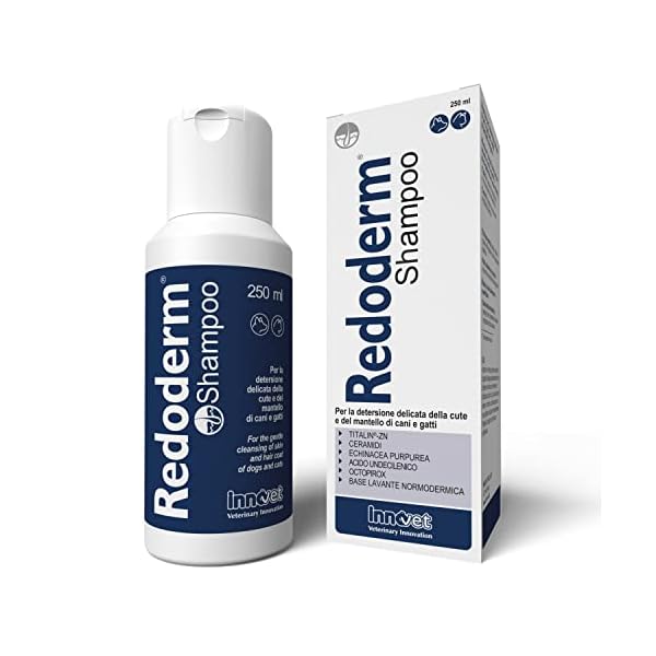 Innovet Redoderm Shampoo zur sanften Reinigung der Haut und des Fells für Hunde und Katzen - 250 ml Flasche