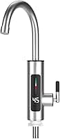 Torneira Elétrica Para Cozinha Banheiro Com Visor de Temperatura Regulagem e Giratória 360° Aço Inoxidável 110V(220V regulagem)