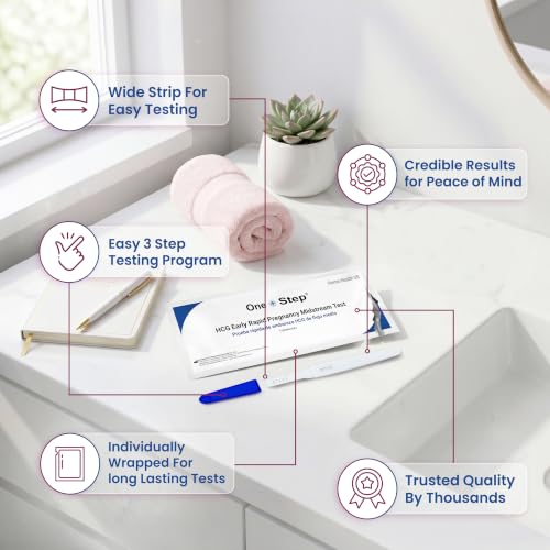 Image of One Step Early Detection Pregnancy Test (5 Pack) - 6 Day Sooner Pregnancy Test - 99% Accurate and Easy to Use At Home Pregnancy Tests