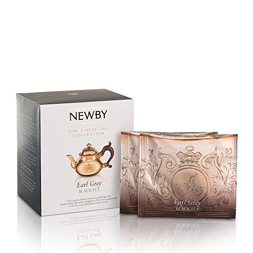 Earl Grey Black Tea – 15 Pyramid Infusers – Classic & Citrusy Blend by Newby ...