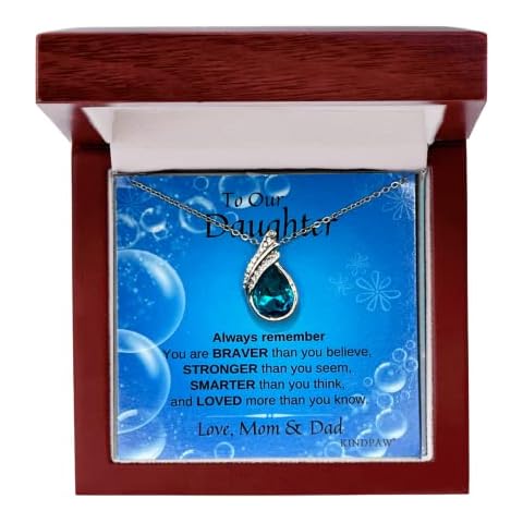 KINDPAW Daddy To Daughter Necklace – Graduation Day, Birthday Gift For Daughter From Father – Fashion Jewelry For Teen Girls Cover