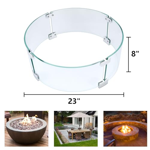 vchin Fire Pit Wind Guard, 23