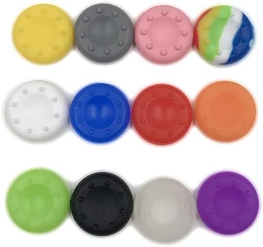 YANHAO [Video Game Parts] 20 PCS Joystick Caps Silicone Analog Thumb Stick Grip Controller Thumbstick Cap Cover Key Protector for Ps3 PS4 for Xbox ONE [Replace] (Color : RED)