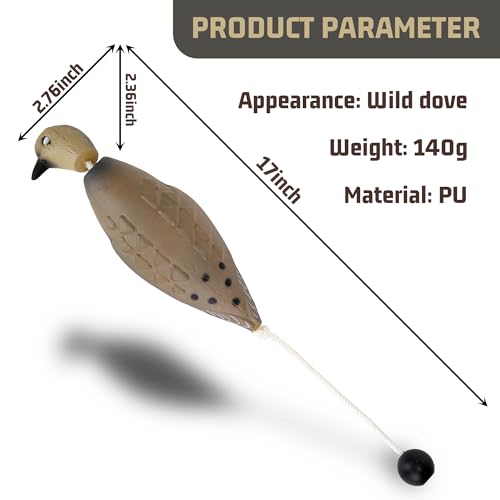 image for fingig 2 Pcs Dove Dummy Bumper Toys for Retriever Dog Training, Huntin