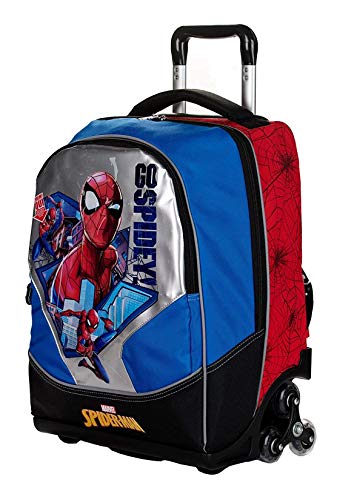 Zaini Valigeria Zaino Asilo con Trolley Spiderman Marvel 2 Ruote Manico  ALLUNGABILE-40416C taknet.ir