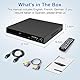 Kompakter DVD-Player mit Scart-Anschluss, Regionenfreier HD-DVD-CD-Player 1080P mit HDMI-Ausgang AV-Ausgang, Integriertem PAL NTSC-TV-System, Unterstützt MIC-Eingang, USB-Eingang (DVD-170 mit Scart)