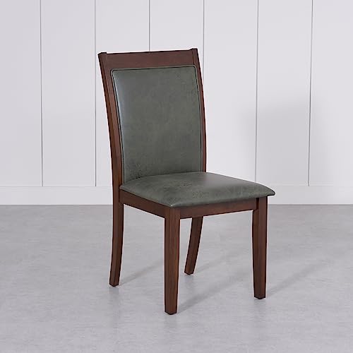 Image of Home Centre | Harmony | Solid Wood | Dining Chairs | Green | Set of 2 | 1 Year Warranty