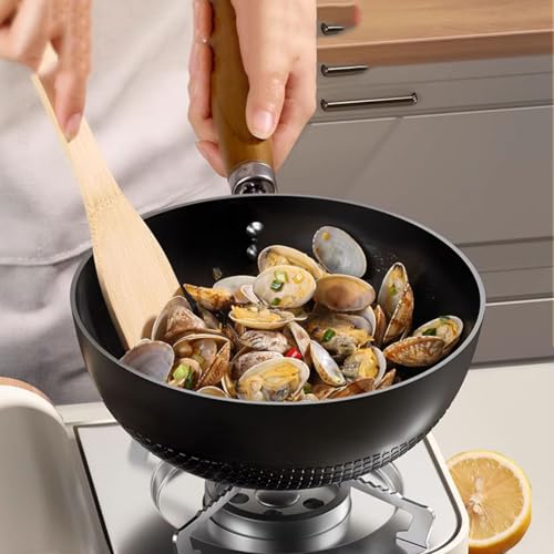 Wok de acero al carbono antiadherente tamaño 26 cm miniatura 3