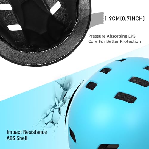Image of Skateboard Bike Helmet,3 Sizes for Adults Youth Teen Kids Toddler | Adjustable for Men Women Boys Girls,Safety Certified Multi-Sport for Scooter Skate Bicycle Skating Rollerblading