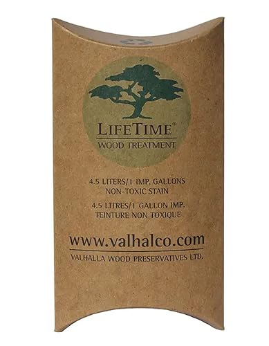 Valhalla Wood Preservatives 1-Gallon Eco Friendly Non Toxic Lifetime Wood Treatment Pouch