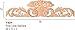 Rose Large Applique in Black Walnut - Dimensions: 36 x 7 7/8 x 3/4 inches