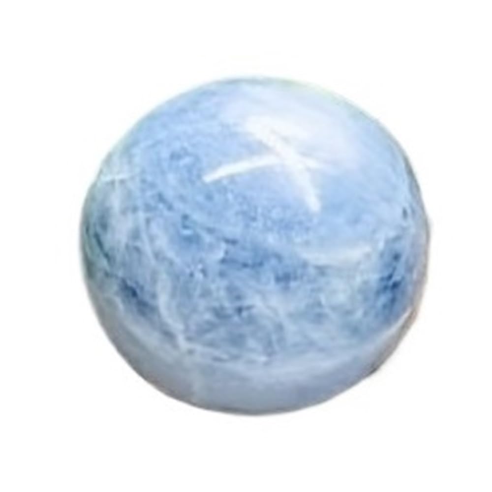 LLMWFA Decorative Ball Large Natural Blue Celestite Crystal Quartz Ball, Diameter 4.3-9.3cm Specimen Chakra Gems Mineral 1pc(4.3cm)