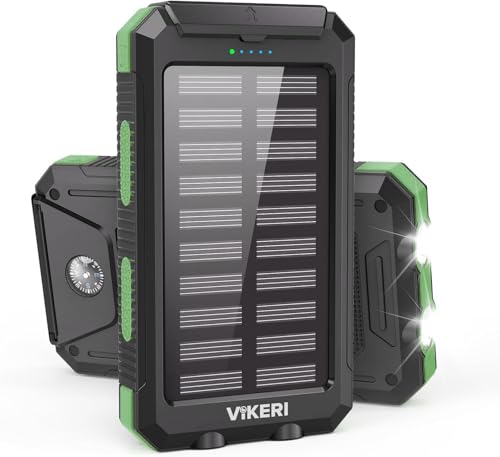 Vikeri Solar Powerbank 26800mAh Powerbank Solar Wasserdichtes USB C 98