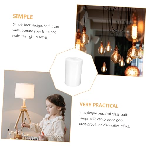 CTIRCHIU ガラスクラフトライトカバー 多機能透明ランプシェード 簡単取り付け卓上照明アクセサリー おしゃれな室内装飾用