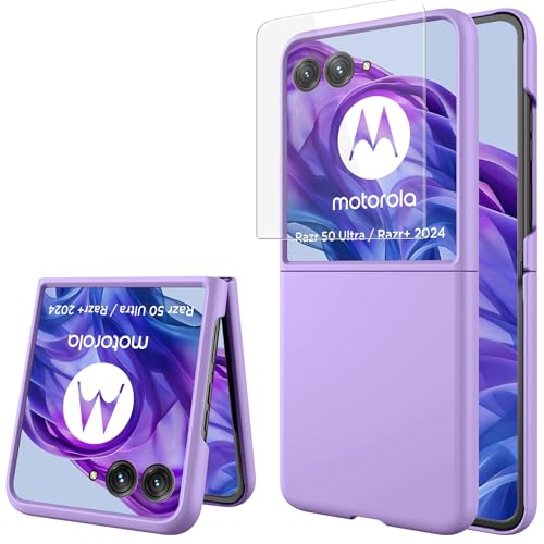 Coque Moto Razr+ 2024 antichoc avec protection charnière et revêtement mat