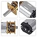 2Pcs DC 12V 1000RPM Gear Motor Full Metal Geared Mini Micro Gear with Gearwheel 1000RPM N20 Speed Reduction Motor for DIY RC Toys Robort Smart Car Motor