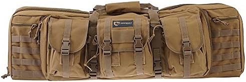 Drago Gear Tactical Double Gun Case Black OPS, DRAGOGEAR Tactical Double Gun Case Tan, One Size