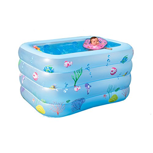 LybCvad Kleinkinder und Kleine Kinder Schwimmbad Haushalt Kleine Isolierung Schwimmen Eimer Indoor Baby Aufblasbare Badewanne Newborn Badebecken Kindergarten Ball Pool 1,2 Meter 4 Verdicken