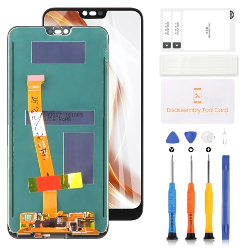 Pantalla LCD TFT para Huawei Honor 10 COL AL10 COL L29 COL L19 COL TL10 LCD Display Digitalizador Asamblea de reemplazo de pantalla táctil de cristal con herramientas (negro)