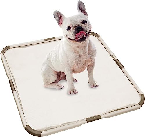 PAWISE Foldable Puppy Pad Holder, Puppy Toilet Portable Tray, Protection Against Pad Leakage Portable Pet Pee Pad Tray for Pet Training, Dog Pad Holder (53CM x 53CM)