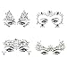 Viso Gemme 4 PCs Strass Viso Gemme Adesivi, Gemme Decorative Adesive Viso Glitter per Festa
