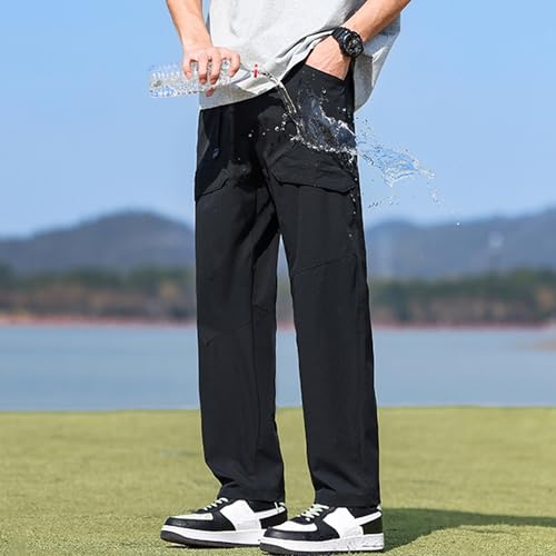 XYXIONGMAO Men's Multi Pocket Loose Techwear Sweatpants Streetwear Baggy Black Tactical Pants Hip Hop Casual Cargo Pants2