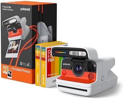 Polaroid Flip Cámara instantánea Blanca con película Color (16 Fo...
