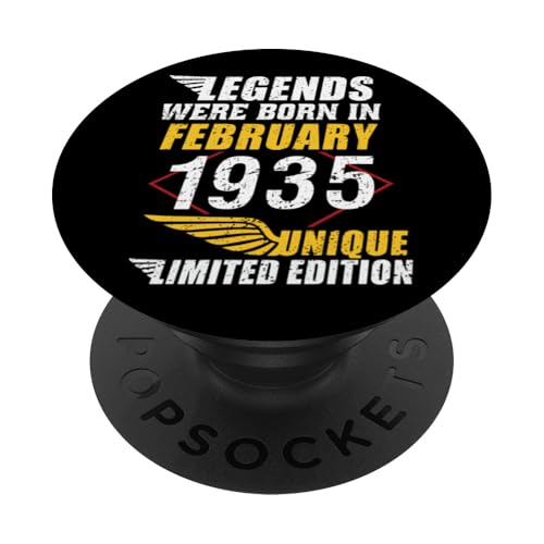 Cumpleaños Febrero 1935 Edición Limitada Regalo February PopSockets PopGrip Intercambiable