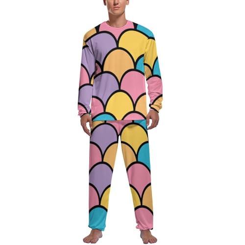 Pyjama homme haut et bas fini les nuits fraîches grâce à la queue de sirène colorée