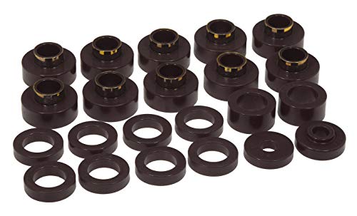 PROTHANE (1-103-BL) Body Mount 22 Bushing Kit - Black compatible w Jeep CJ5 /CJ7 80-86