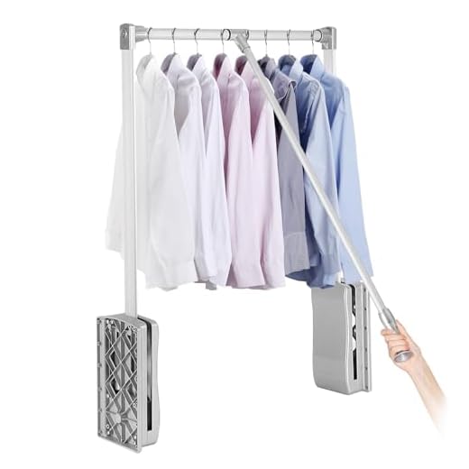 Pull Down Closet Rods for Hanging Clothes, Closet Pull Down Rod System Clothing Rail Lift Clothes Alumina, Closet Storage Organizer for Soft Return Space Saving (Adjustable Width 32.44-49.02inch)