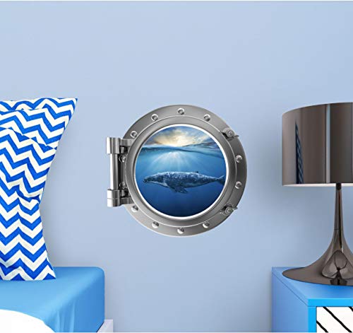 Vinilo Decorativo Redondo Oceanico 30x30 cm Plata miniatura 2
