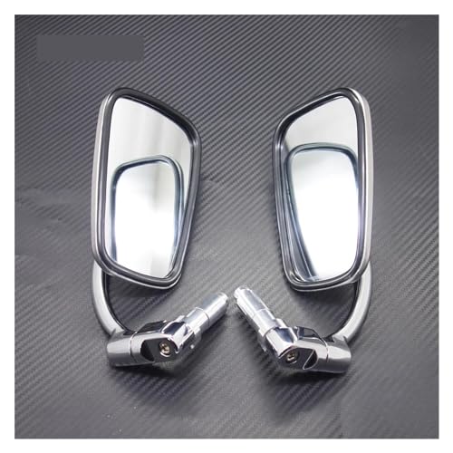Espejo retrovisor de moto con visión clara trasera y soporte de 22mm