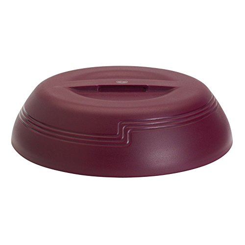 Cambro Shoreline Collection Low Profile Cranberry Plastic Insulated Dome - 10 3/8