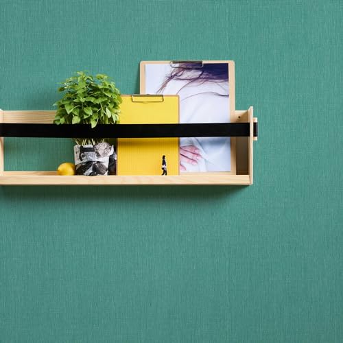 Papier peint uni vert bleu pour masquer les défauts du mur avec texture - 8