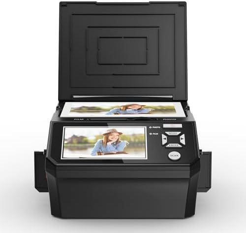 Film & Photo Scanner with 5" LCD Screen, Converts Photo, 135/110 Film Negatives & Slides, Business Card to 22MP Digital Photos, 8GB SD Card Included — 사진 7