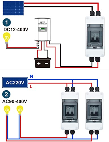 Dihool Dc 30 Amp Breaker Box For Rv, Dc Miniature Circuit Breaker, Solar Disconnect Switch #TOP5