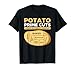 Vegans Veggies Clothing Funny Potato Prime Cuts Vegan Vegetarian Gift Unisex Black T-Shirt