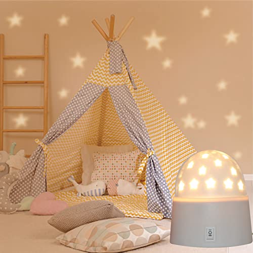 Toyunia Battery Powered Star Night Light For Kids Non Rotate Star Light For Kids Bedroom Star Ceiling Projector Star Effect Led Lights Party Star Light With Timer (Small, Battery Powered) #TOP3